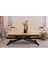 MDF Relax Akıllı Sehpa - Safir Meşe Ahşap Üst Yüzeyli Modern Tasarım 120x40 cm